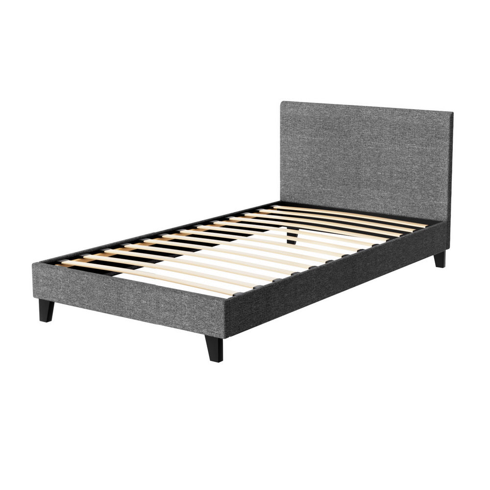 Bed Frame King Single Size Grey NEO