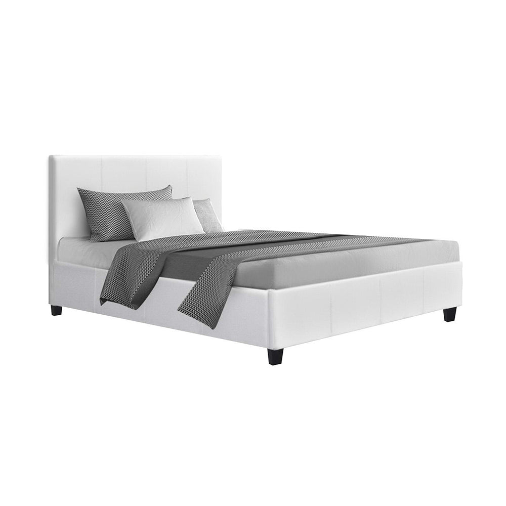 Bed Frame King Single Size White NEO