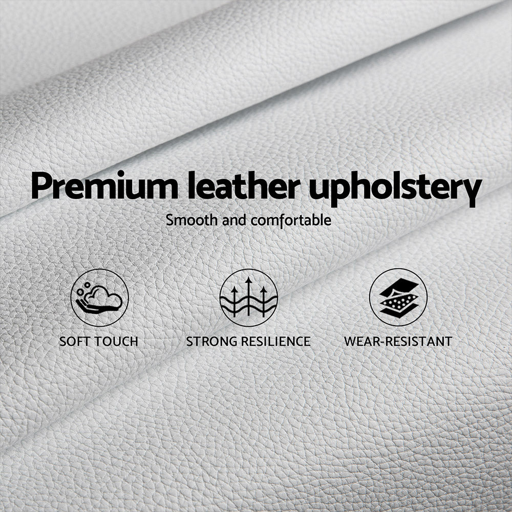 Bed Frame King Single Size White NEO