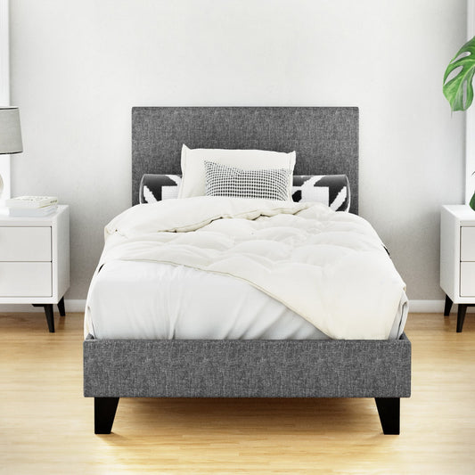 Bed Frame Single Size Grey NEO
