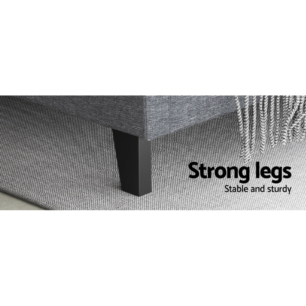 Bed Frame Queen Size Grey VANKE