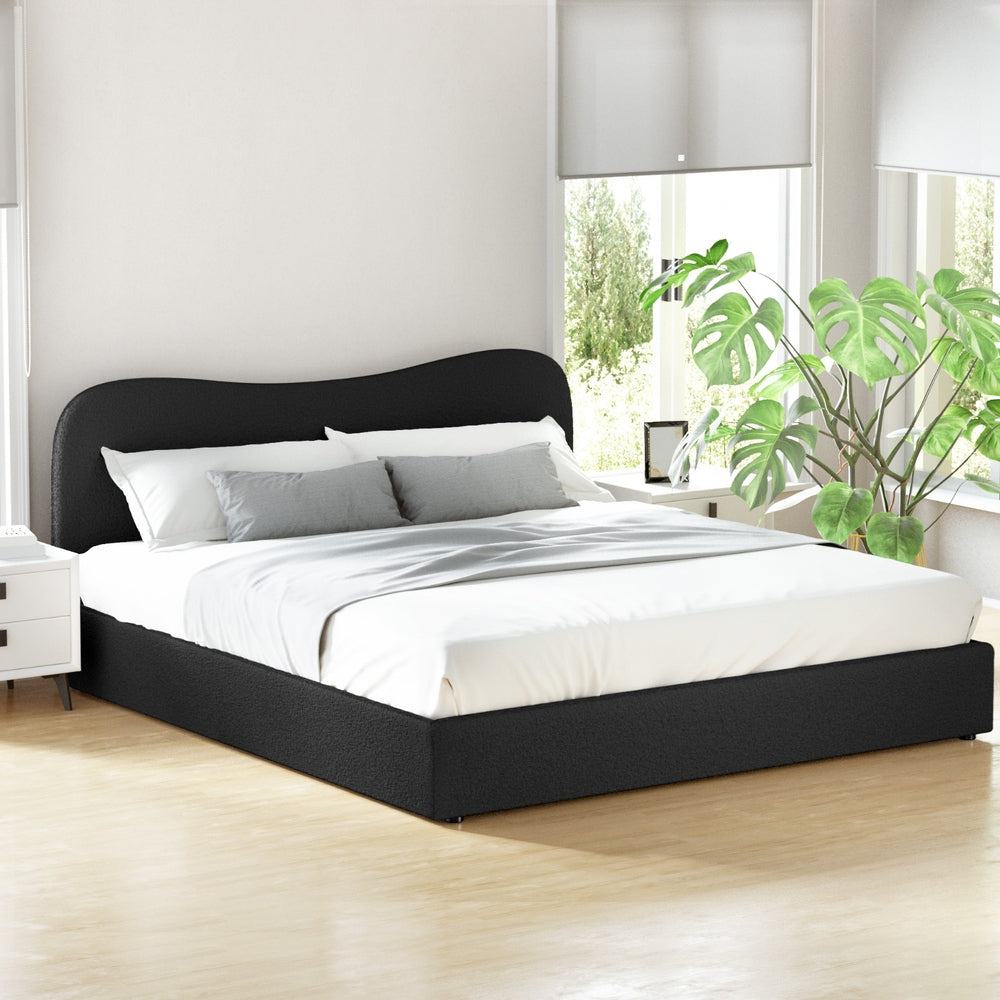 Bed Frame King Size Boucle DARA