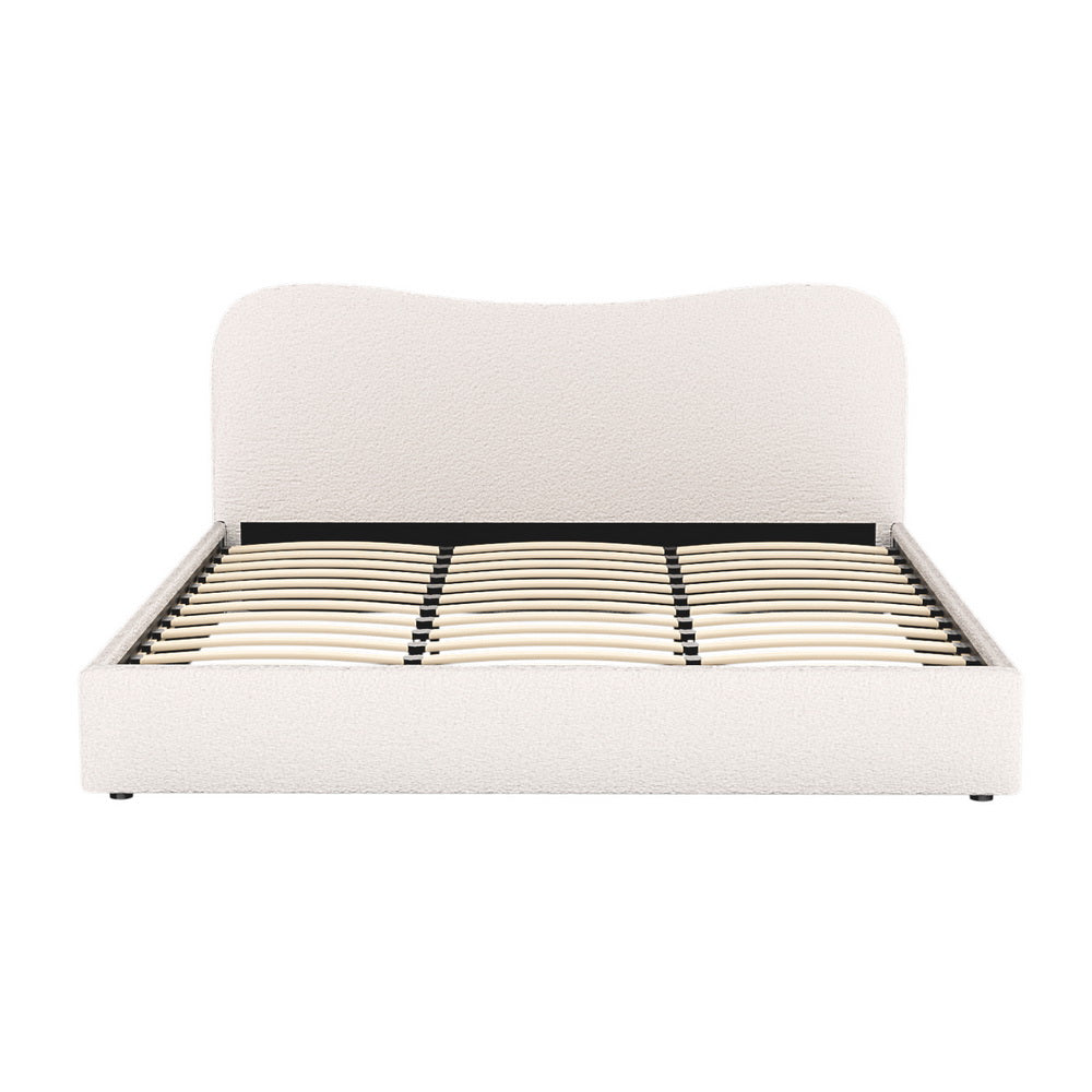 Bed Frame King Size Boucle DARA