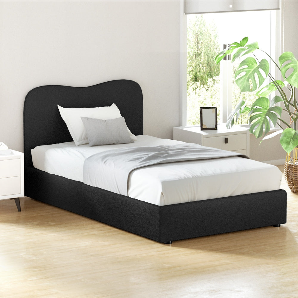 Bed Frame King Single Size Boucle DARA