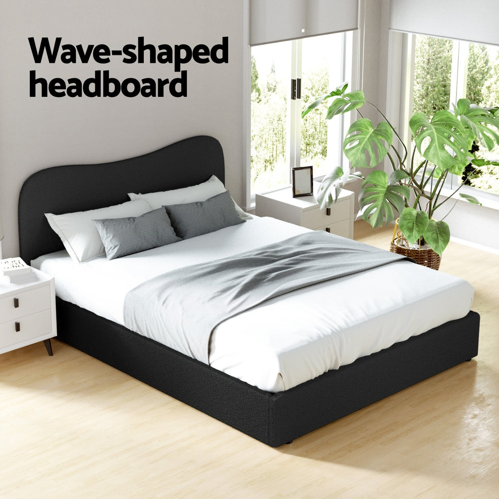 Bed Frame Queen Size Boucle DARA