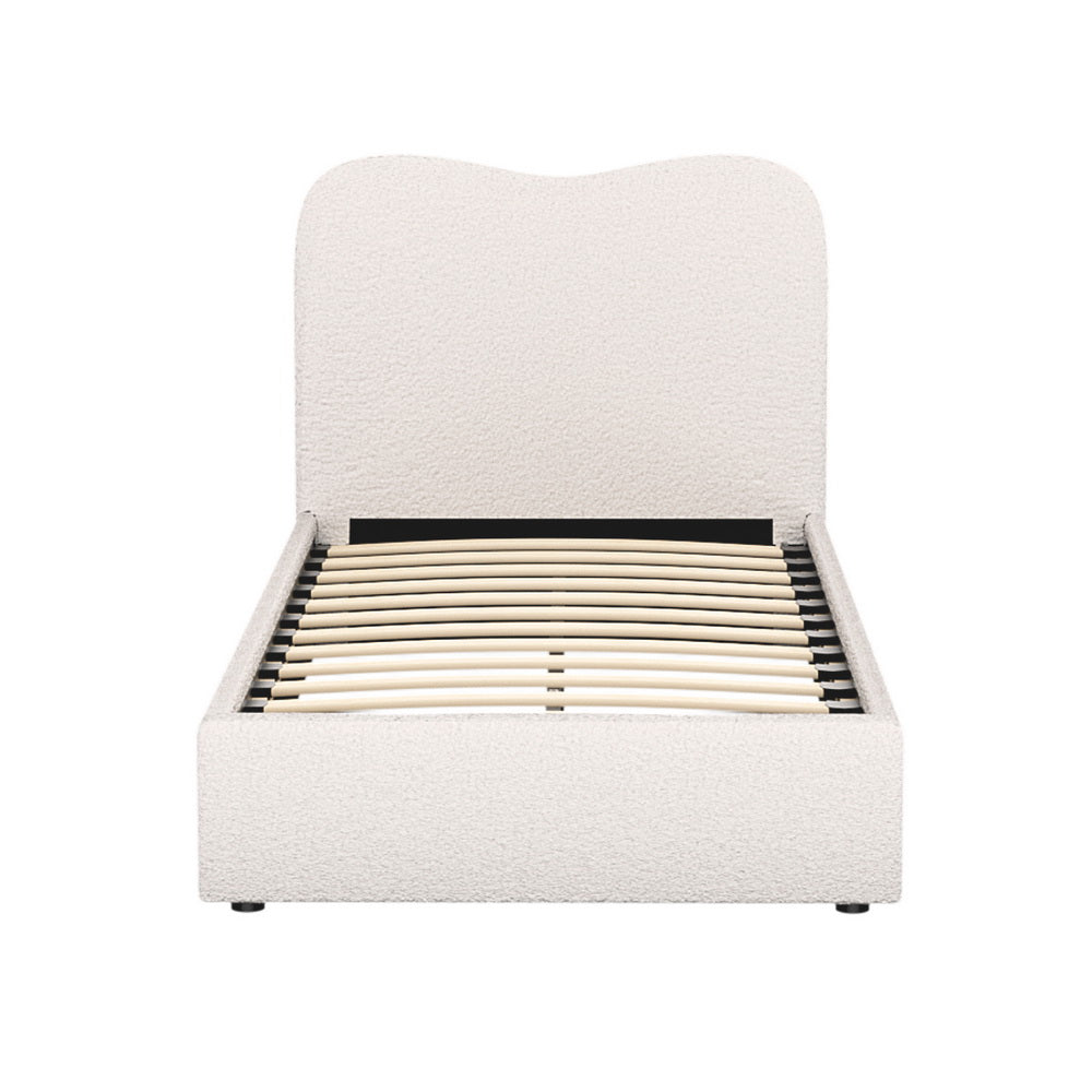 Bed Frame Single Size Boucle DARA
