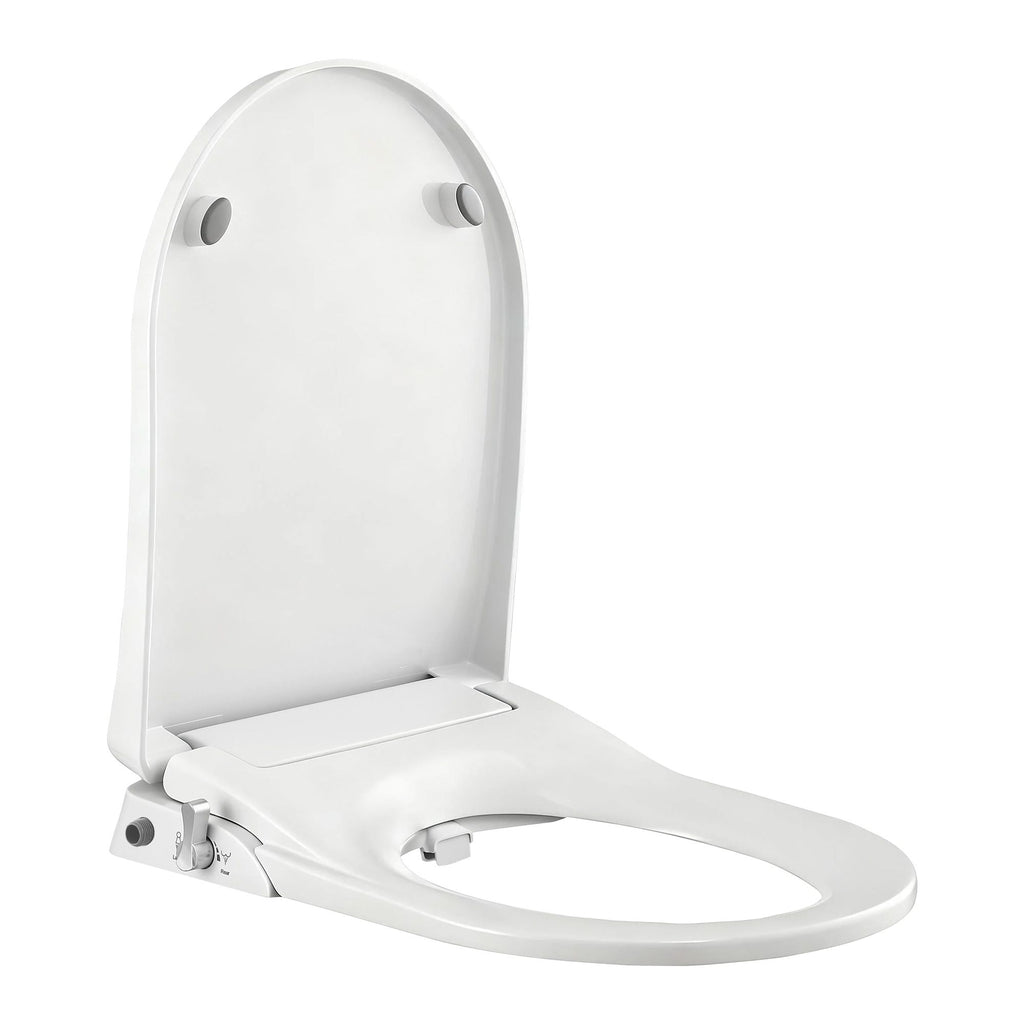 Cefito Non Electric Bidet Toilet Seat D-Shape Dual Nozzle Soft Close WaterMark DIY