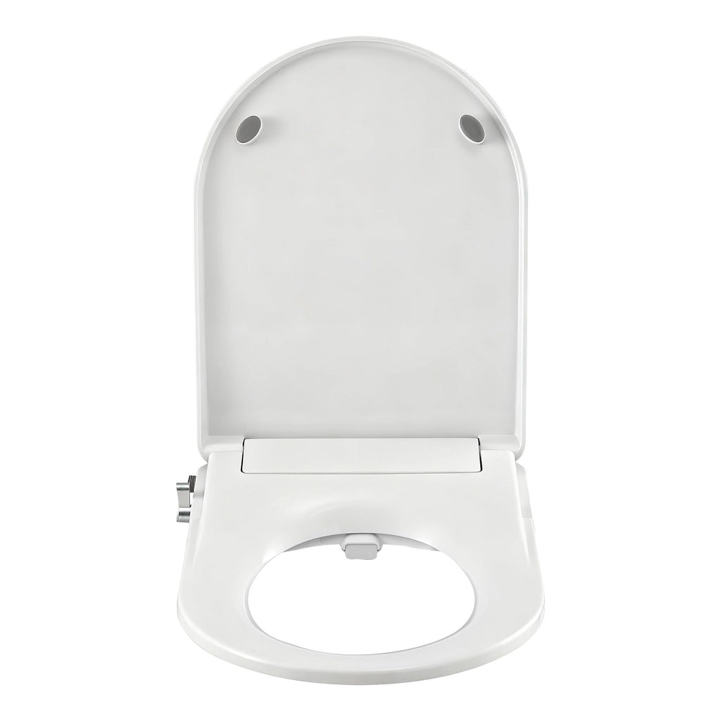 Cefito Non Electric Bidet Toilet Seat D-Shape Dual Nozzle Soft Close WaterMark DIY
