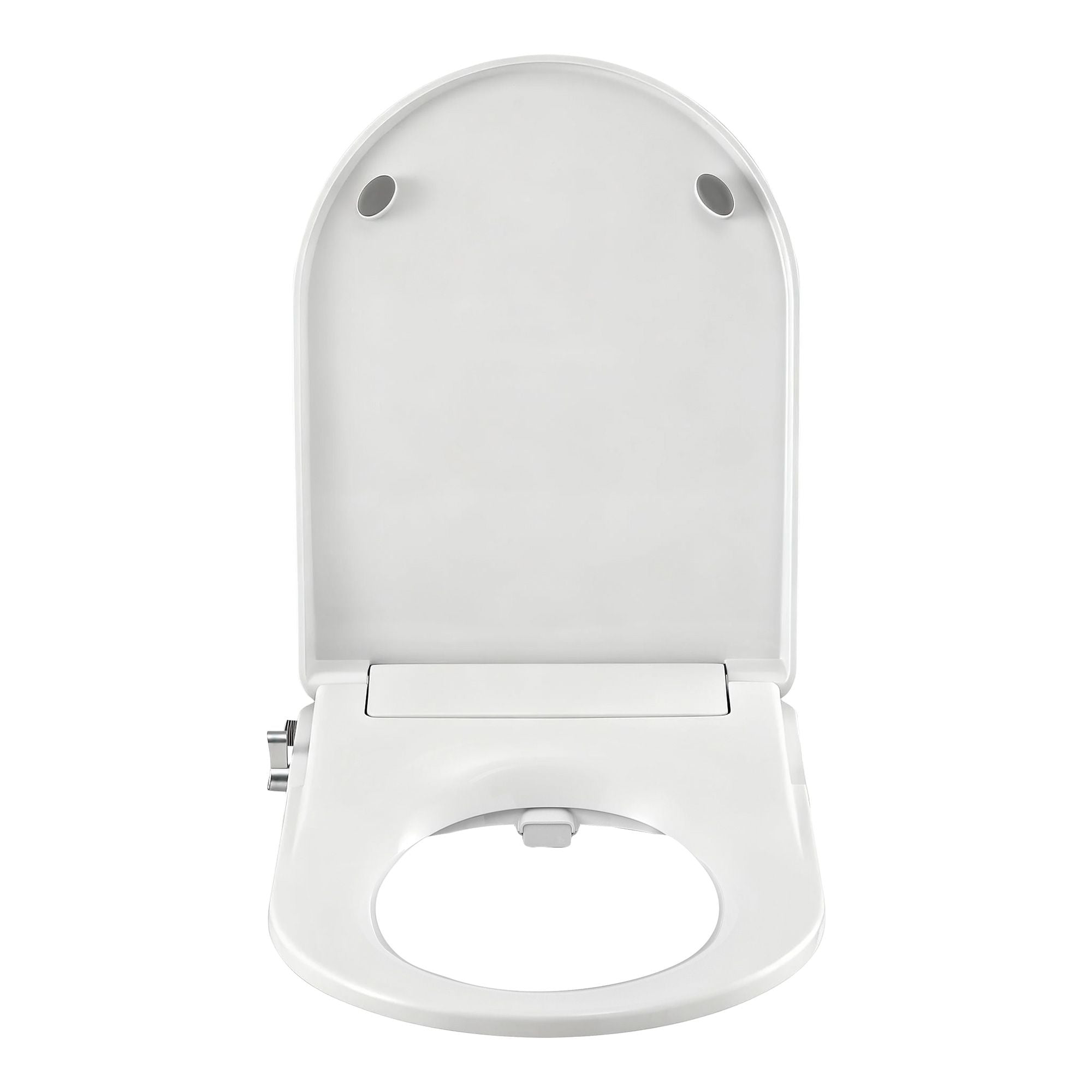 Cefito Non Electric Bidet Toilet Seat D-Shape Dual Nozzle Soft Close WaterMark DIY