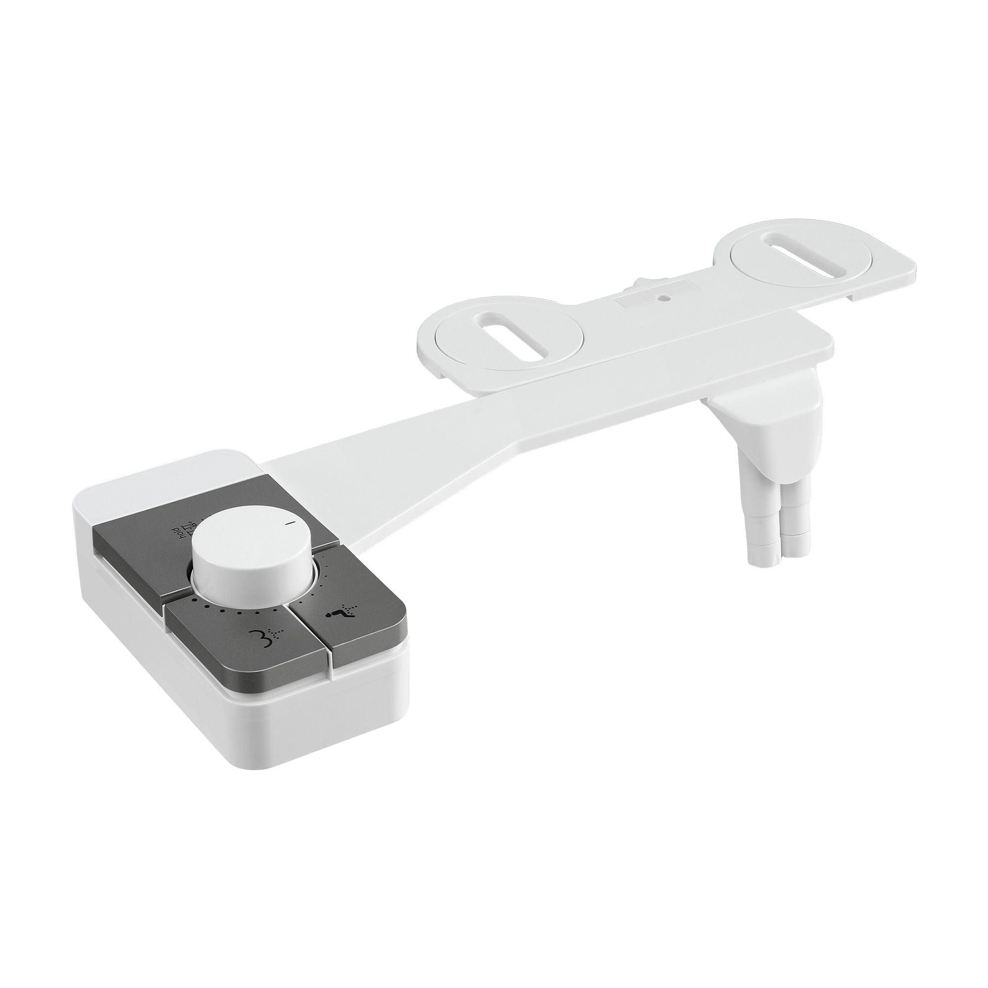 Cefito Non-Electric Ultra-Slim Bidet Attachment Detachable Bidet with Dual Nozzle Frontal & Rear Wash Adjustable Water Pressure Cold Water Toilet Bide