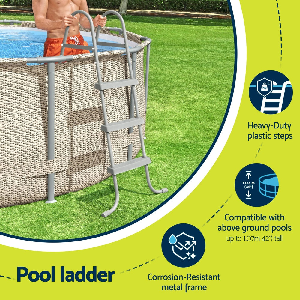 Above Ground Pool Ladder with Removable Steps