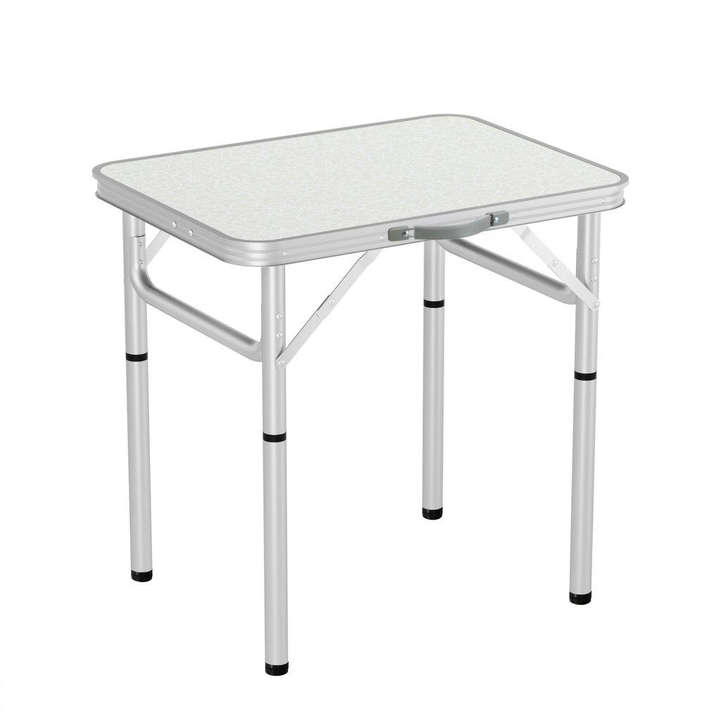 Weisshorn Folding Camping Table 60CM Adjustable Portable Outdoor Picnic Desk