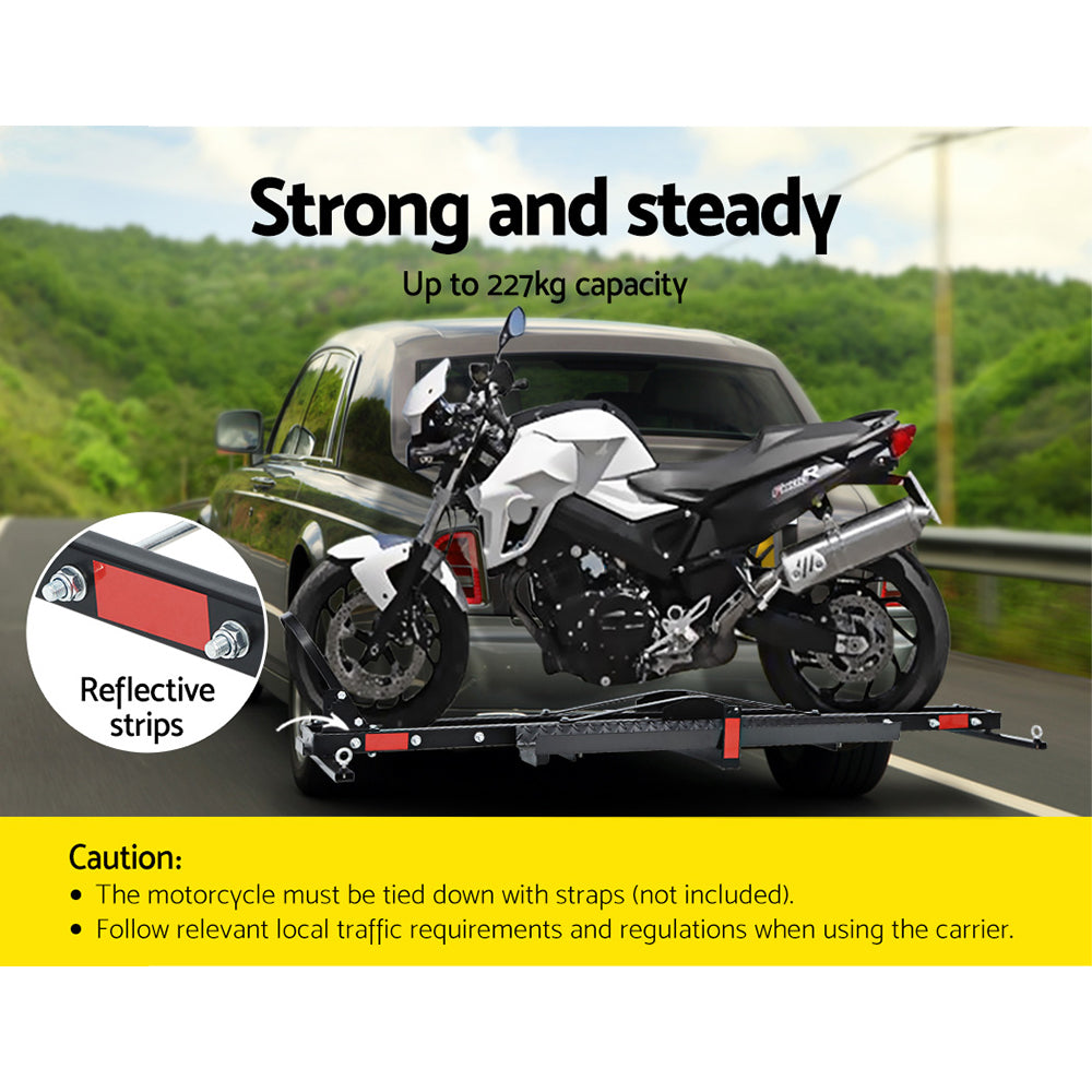 Motorcycle Motorbike Carrier Rack Arm Dirt Bike Ramp 2Towbar Steel Black,Motorcycle Motorbike Carrier Rack Arm Dirt Bike Ramp 2Towbar Steel Black