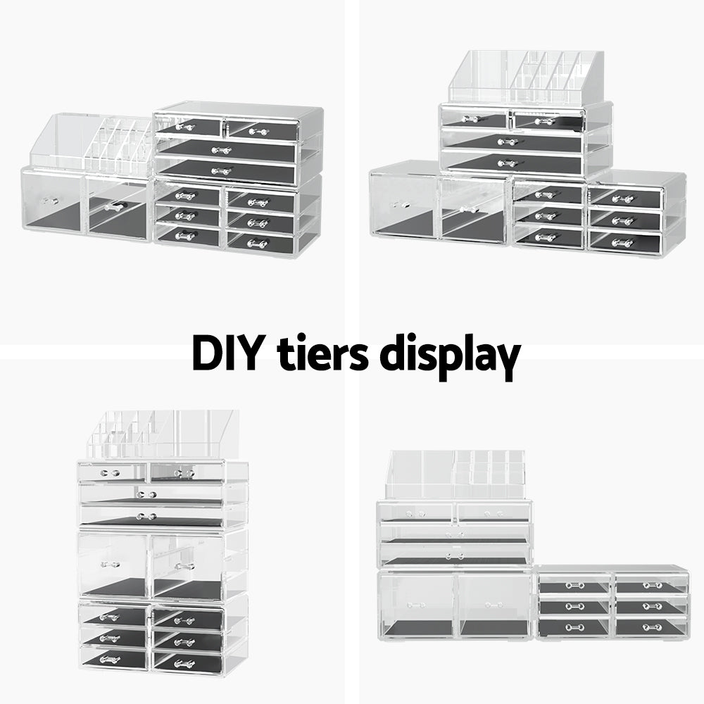Embellir Makeup Organizer Acrylic Cosmetic Organizer Storage Box Jewellery Holder