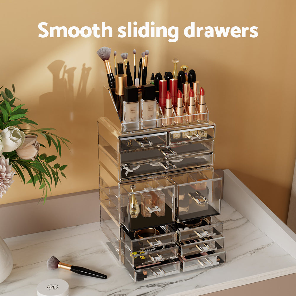 Embellir Makeup Organizer Acrylic Cosmetic Organizer Storage Box Jewellery Holder