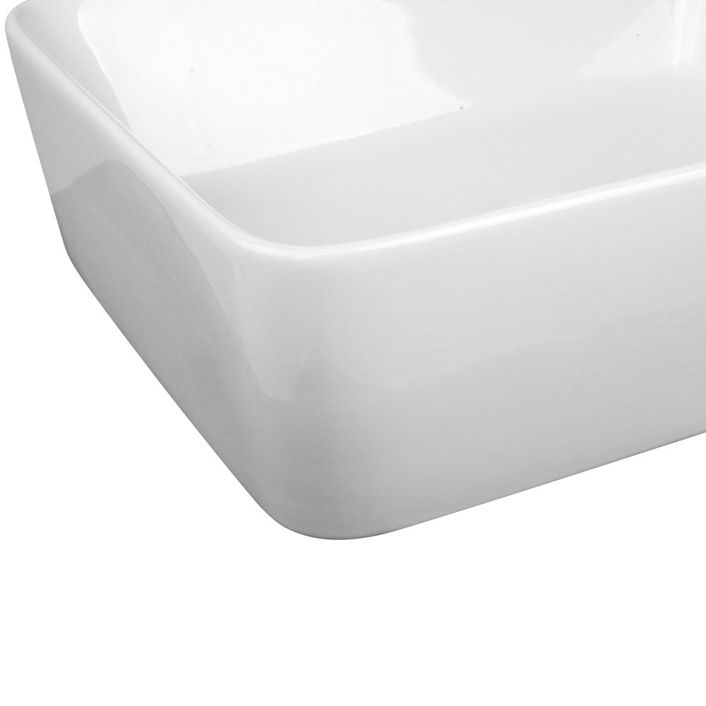 Bathroom Basin Ceramic Vanity Sink Hand Wash Bowl 48x37cm White