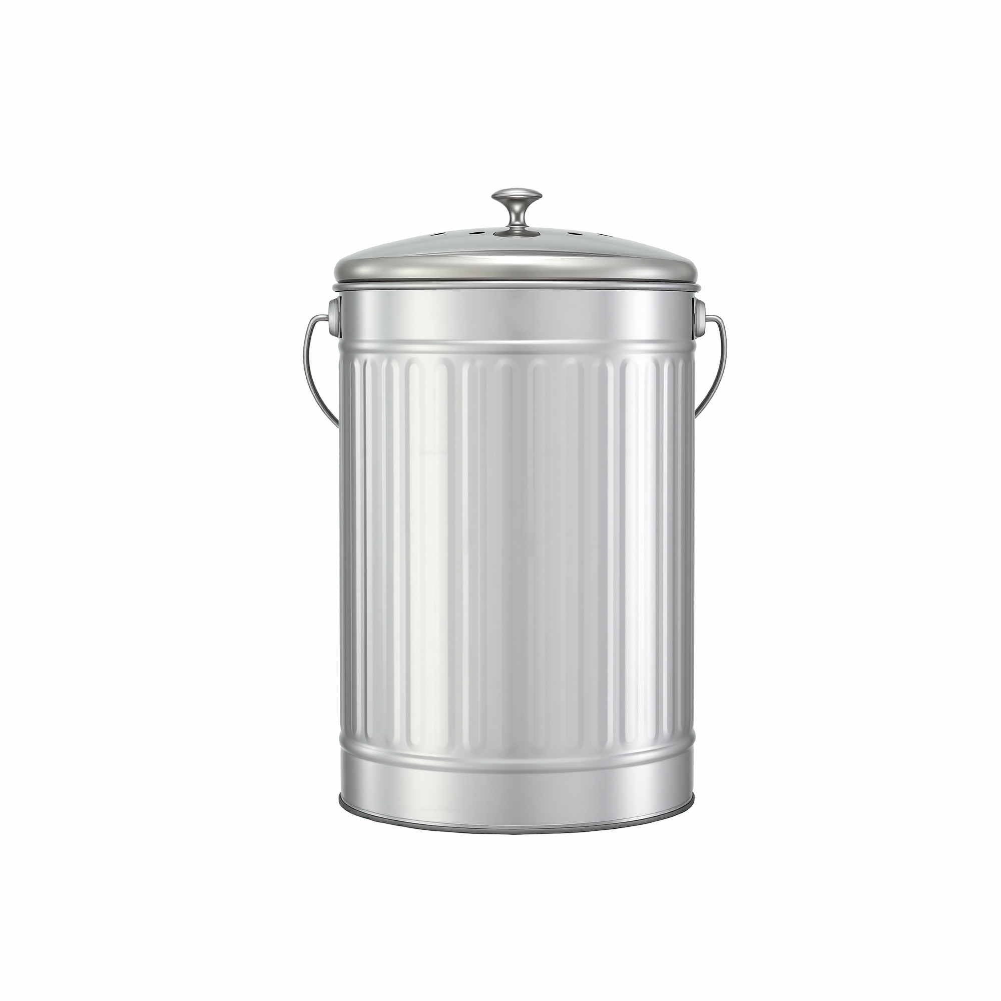 Gardeon Compost Bin Kitchen Countertop Food Waste Caddy 6L Silver