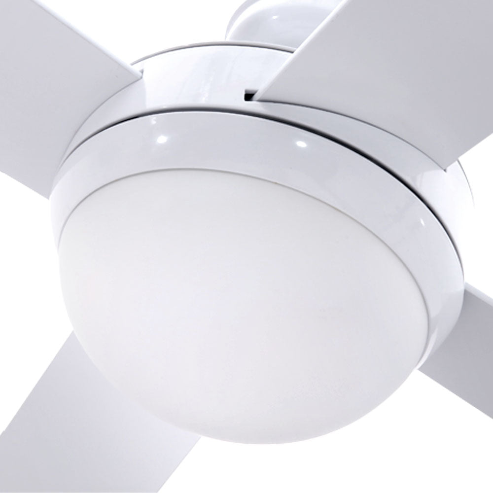 52 Ceiling Fan AC Motor w/Light w/Remote - White
