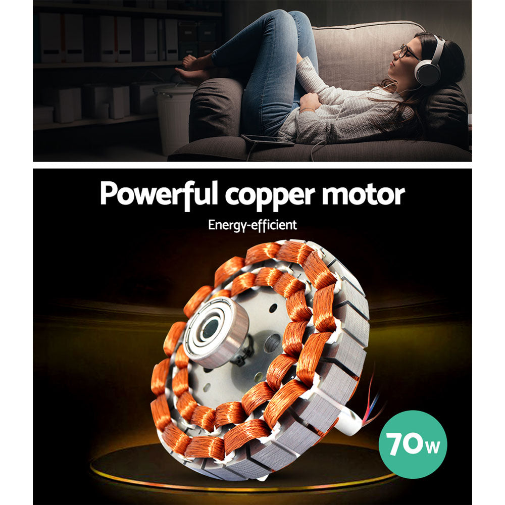 52 Ceiling Fan AC Motor w/Light w/Remote - White