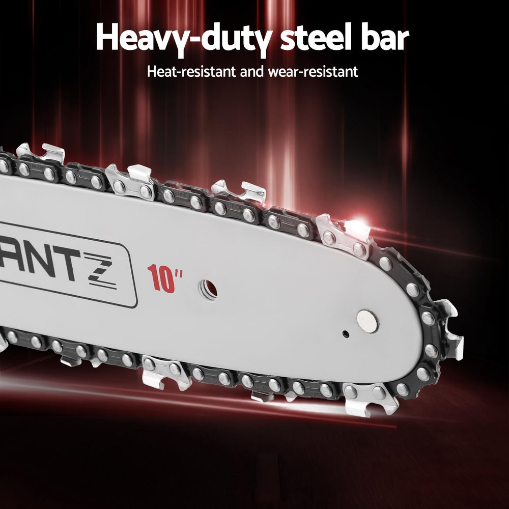 Giantz 25CC Petrol Chainsaw 10'' Bar Chain Saw Lightweight for Pruning Cutting