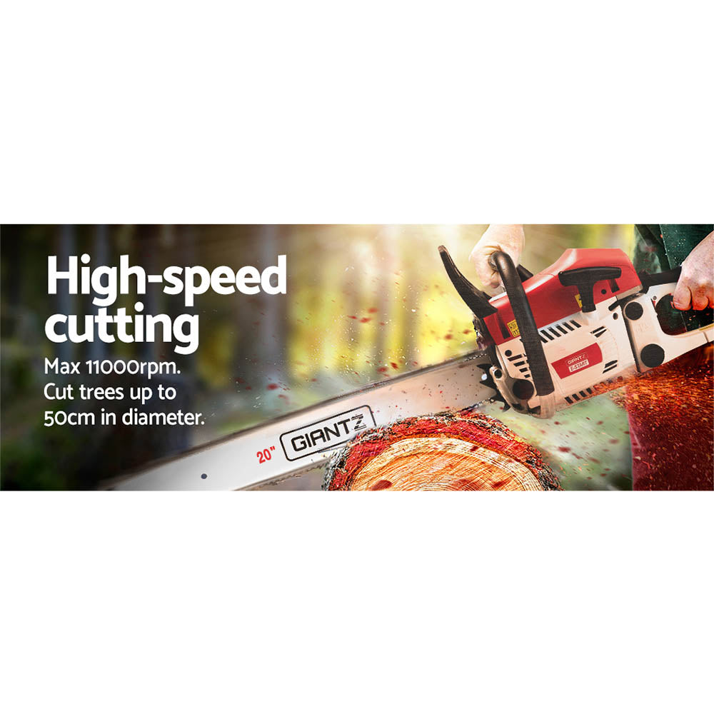 Chainsaw Petrol 62CC 20 Bar Commercial E-Start Pruning Chain Saw Spark Plug