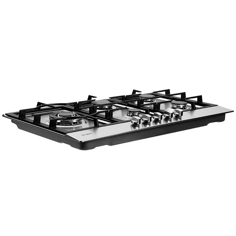 Gas Cooktop 90cm 5 Burner Silvir