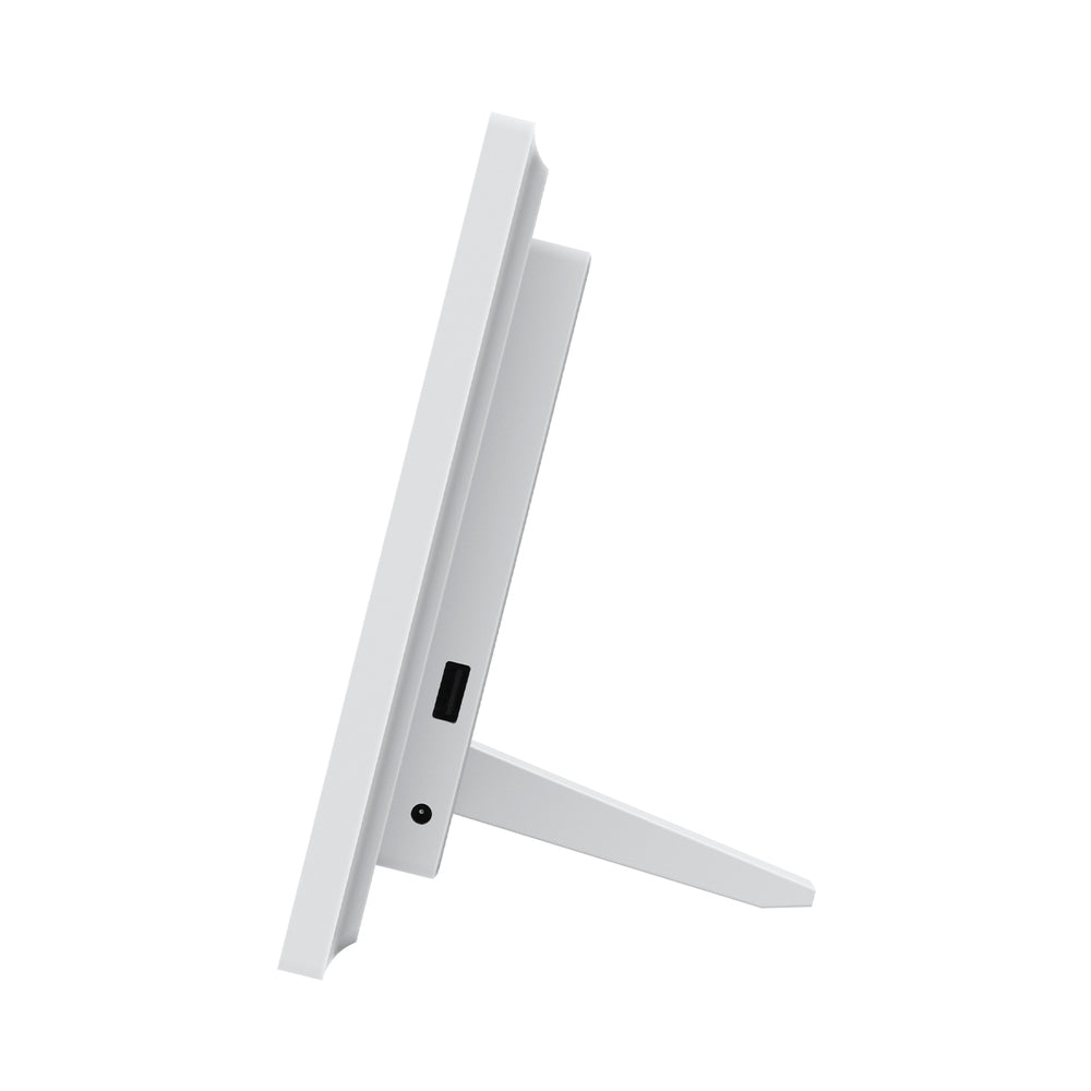 8 inch Digital Day Clock Calendar Alarm White