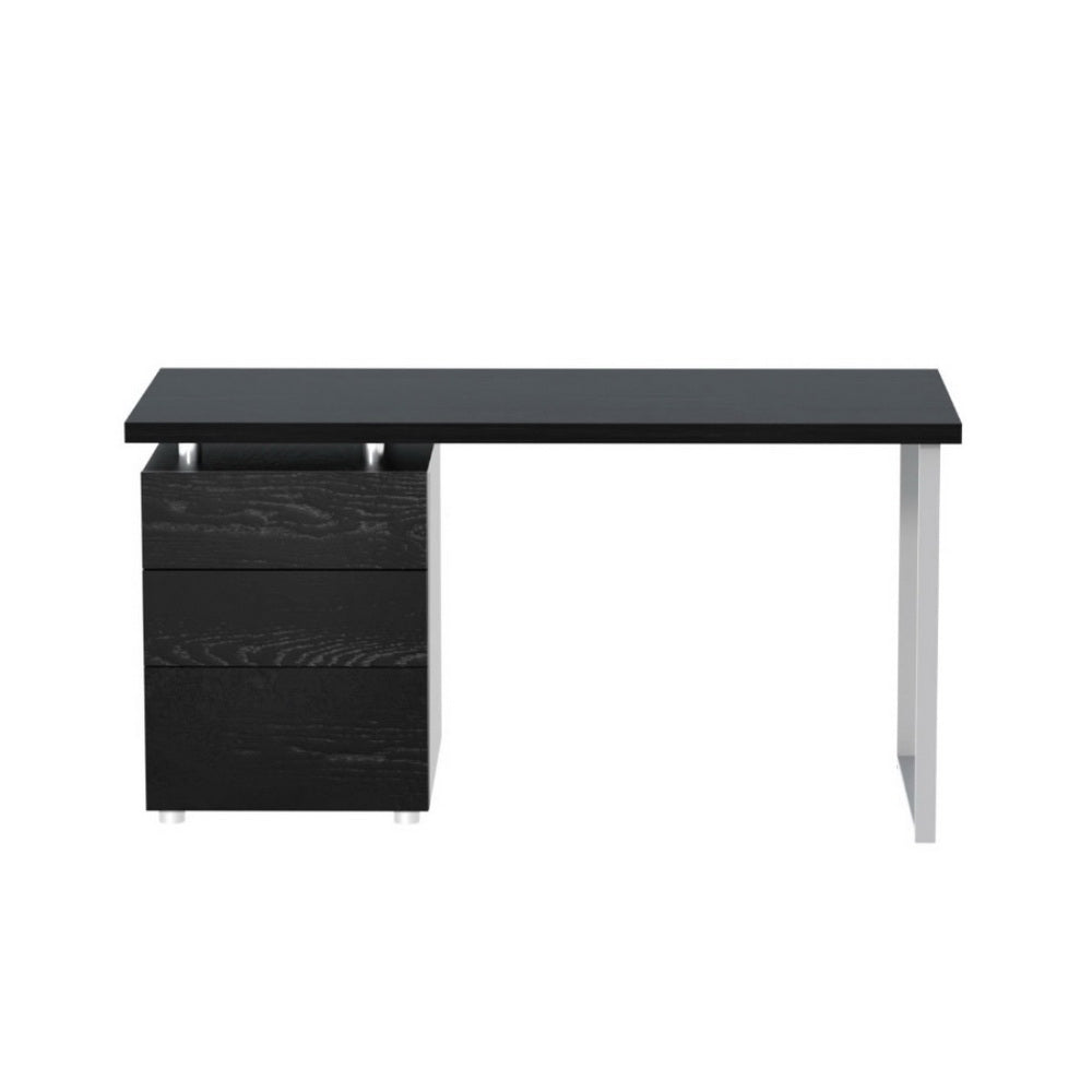 Computer Desk Drawer Black 140CM