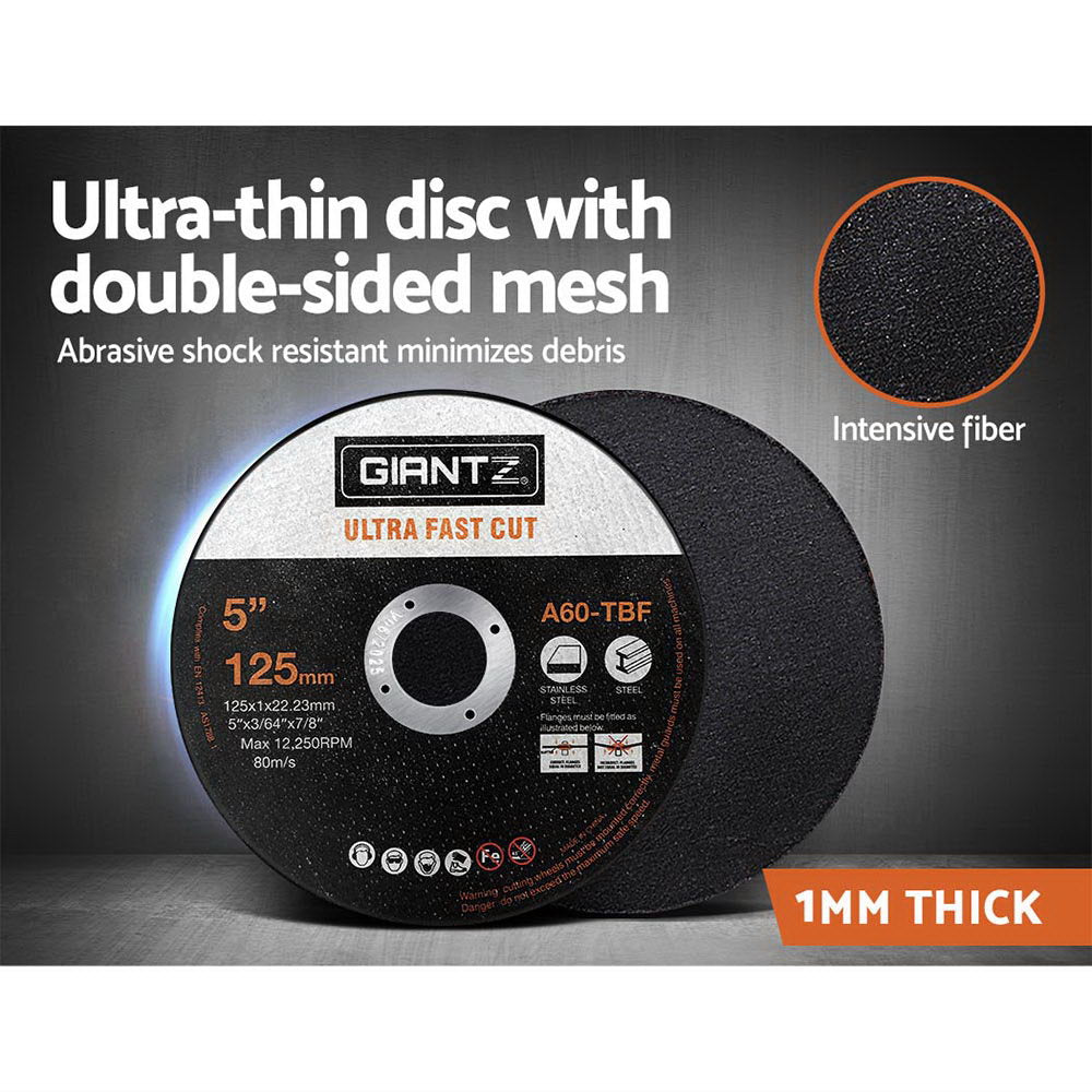 500-Piece Cutting Discs 5 125mm Angle Grinder Thin Cut Off Wheel Metal