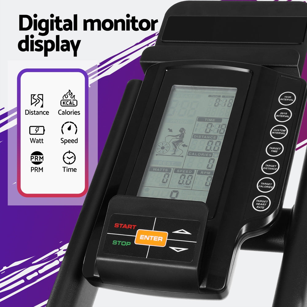 Air Bike Dual Action Exercise Bike Fitness Home Gym Cardio