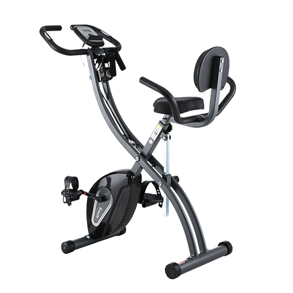 Folding Exercise Bike Magnetic X-Bike Aerobic Trainer Indoor Cycling