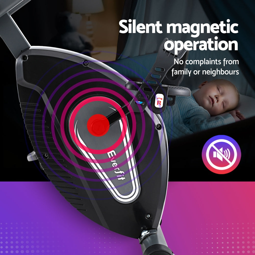 Folding Exercise Bike Magnetic X-Bike Aerobic Trainer Indoor Cycling