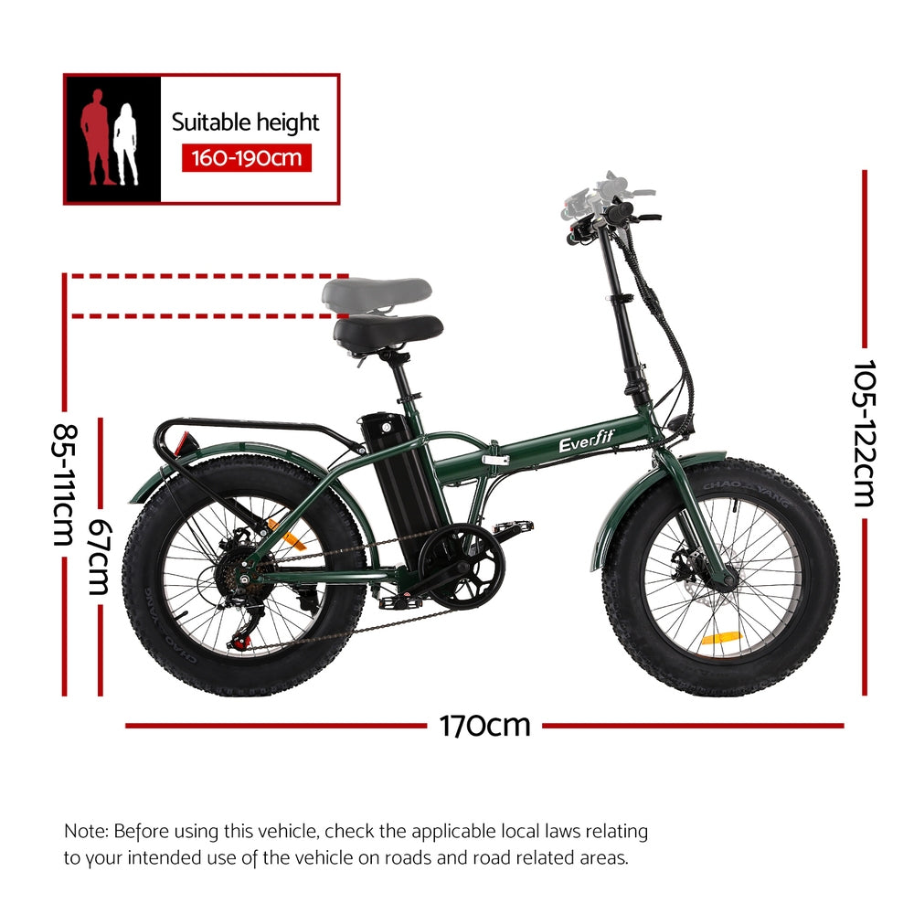 20 Inch Folding Electric Bike Urban City Bicycle eBike Rechargeable