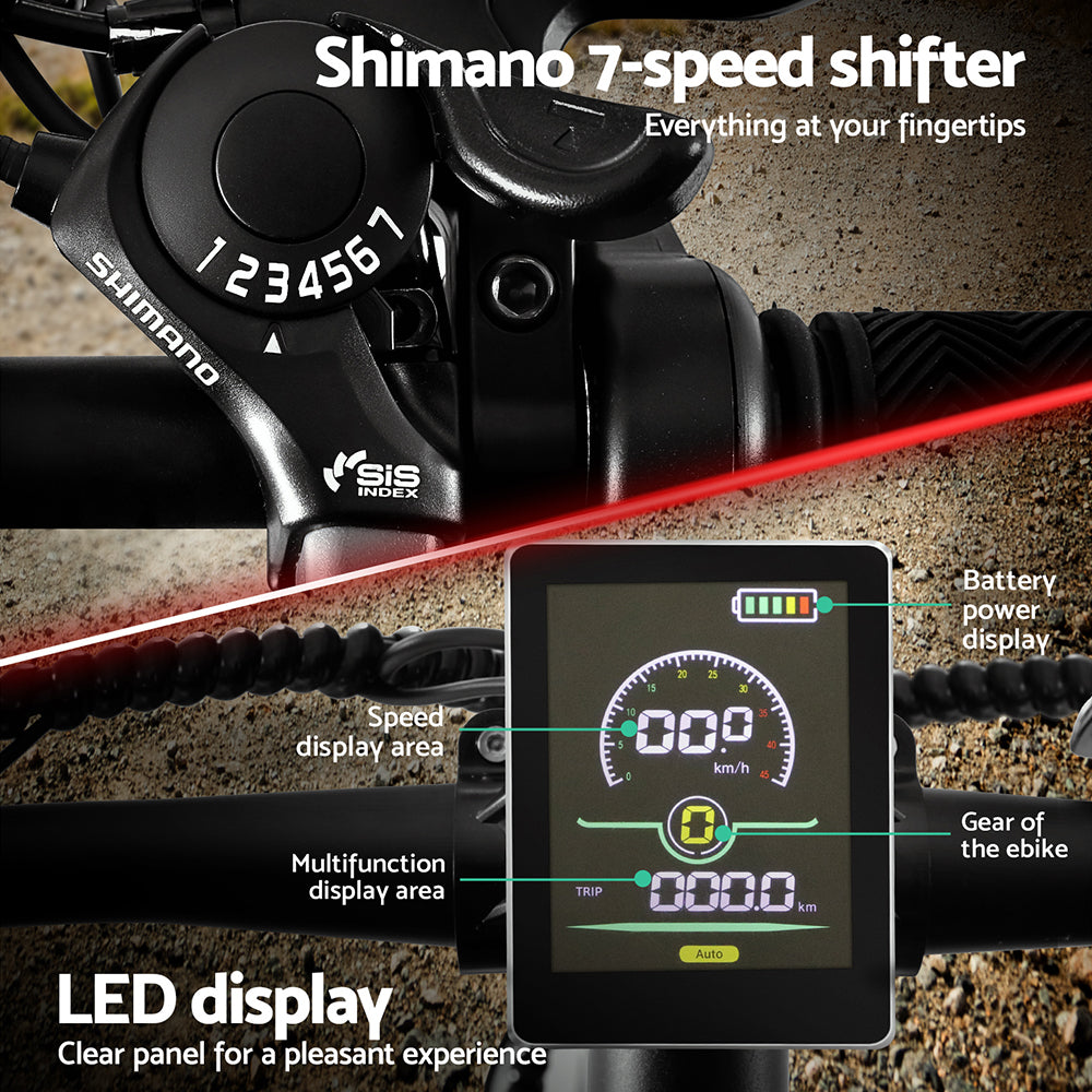 27.5 Inch Electric Bike Mountain Bicycle eBike Battery 21 Speed