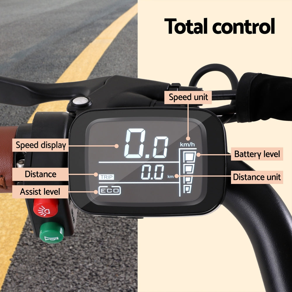 26 Electric Bike City Bicycle eBike e-Bike Commuter w/ Battery WH