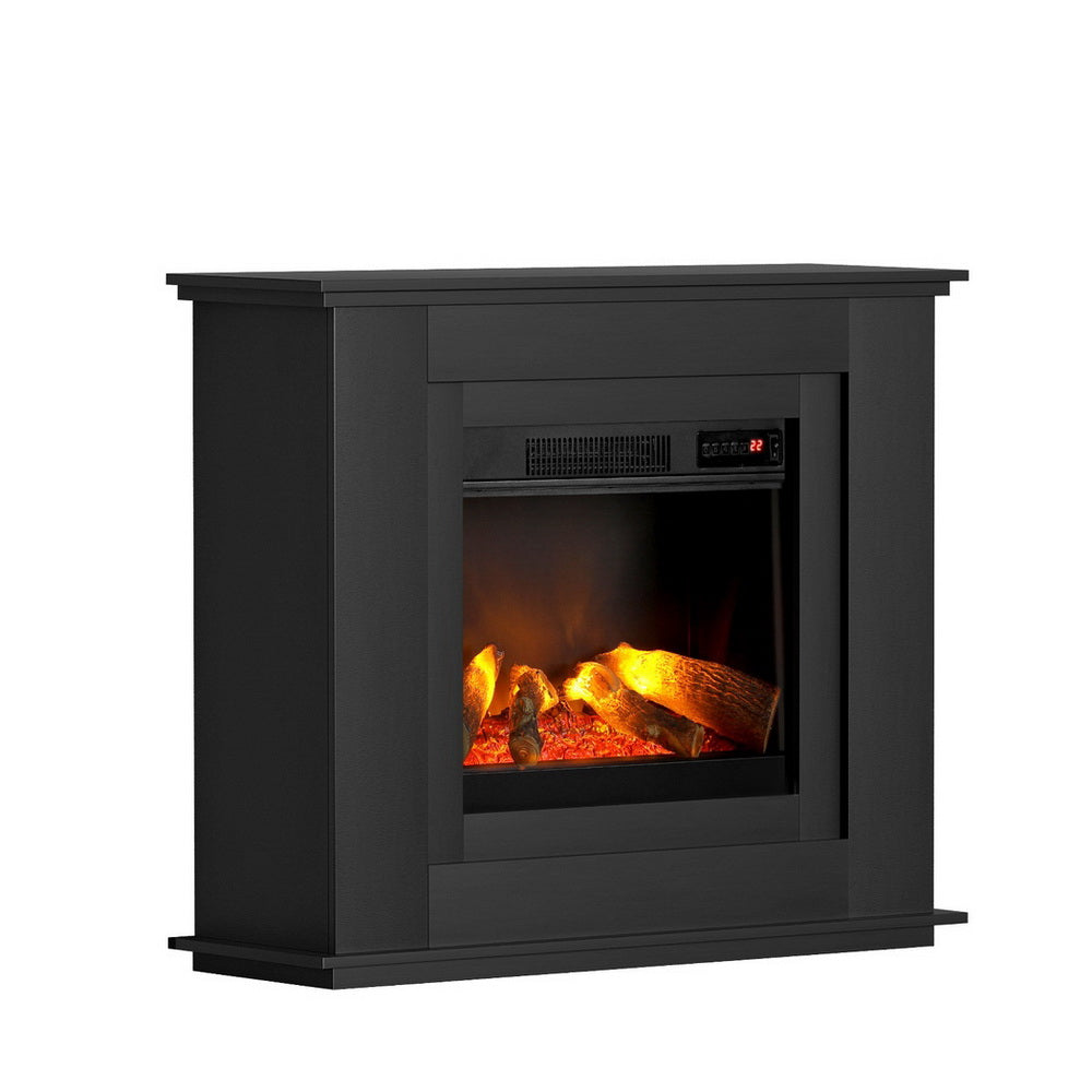 Electric Fireplace Fire Heater 2000W Black