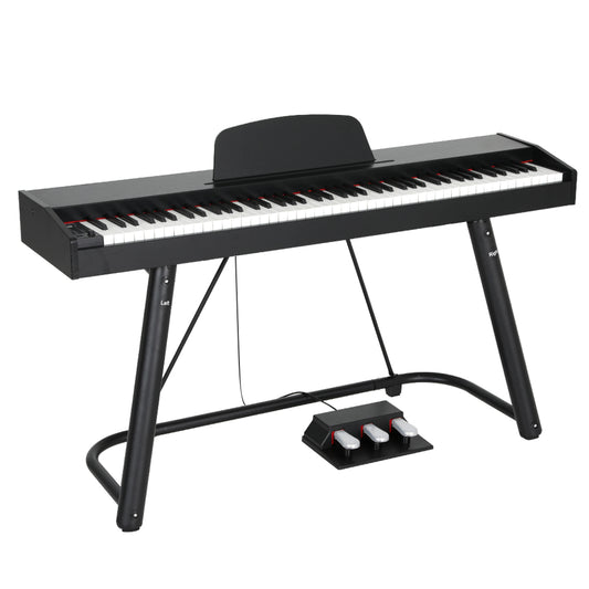 Alpha 88 Keys Electronic Piano Keyboard Digital Electric w/ Stand Semi-Weighted