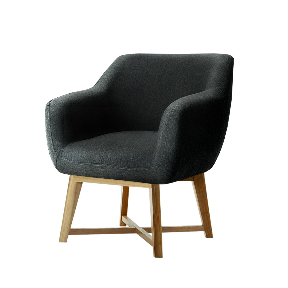 Armchair Tub Chair Charcoal Aston