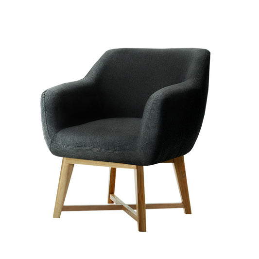 Armchair Tub Chair Charcoal Aston