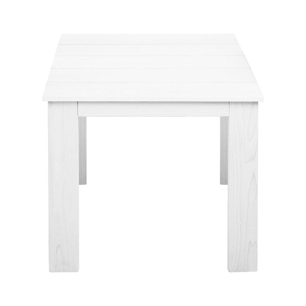 Coffee Side Table Wooden Desk Outdoor Furniture Camping Garden White