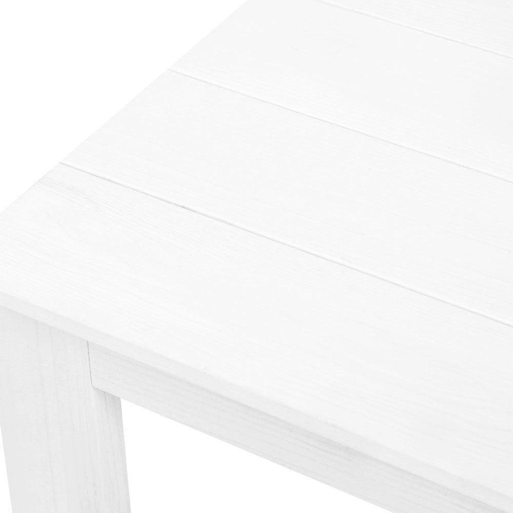 Coffee Side Table Wooden Desk Outdoor Furniture Camping Garden White