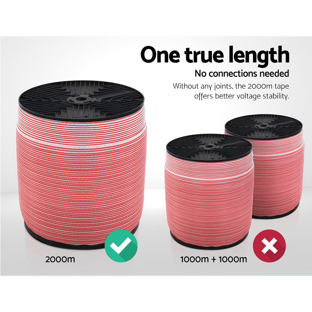 Electric Fence Poly Tape 2000M