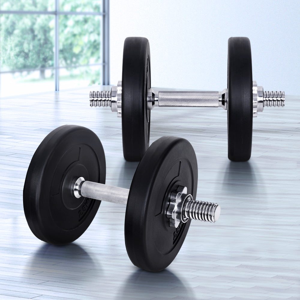 15kg Dumbbell Set Weight Plates Dumbbells Lifting Bench