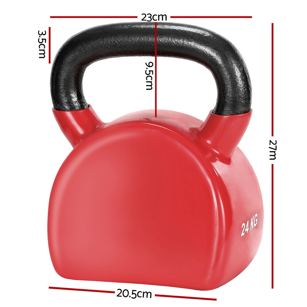 24kg Kettlebell Weightlifting Bench Dumbbells Kettle Bell Gym Home