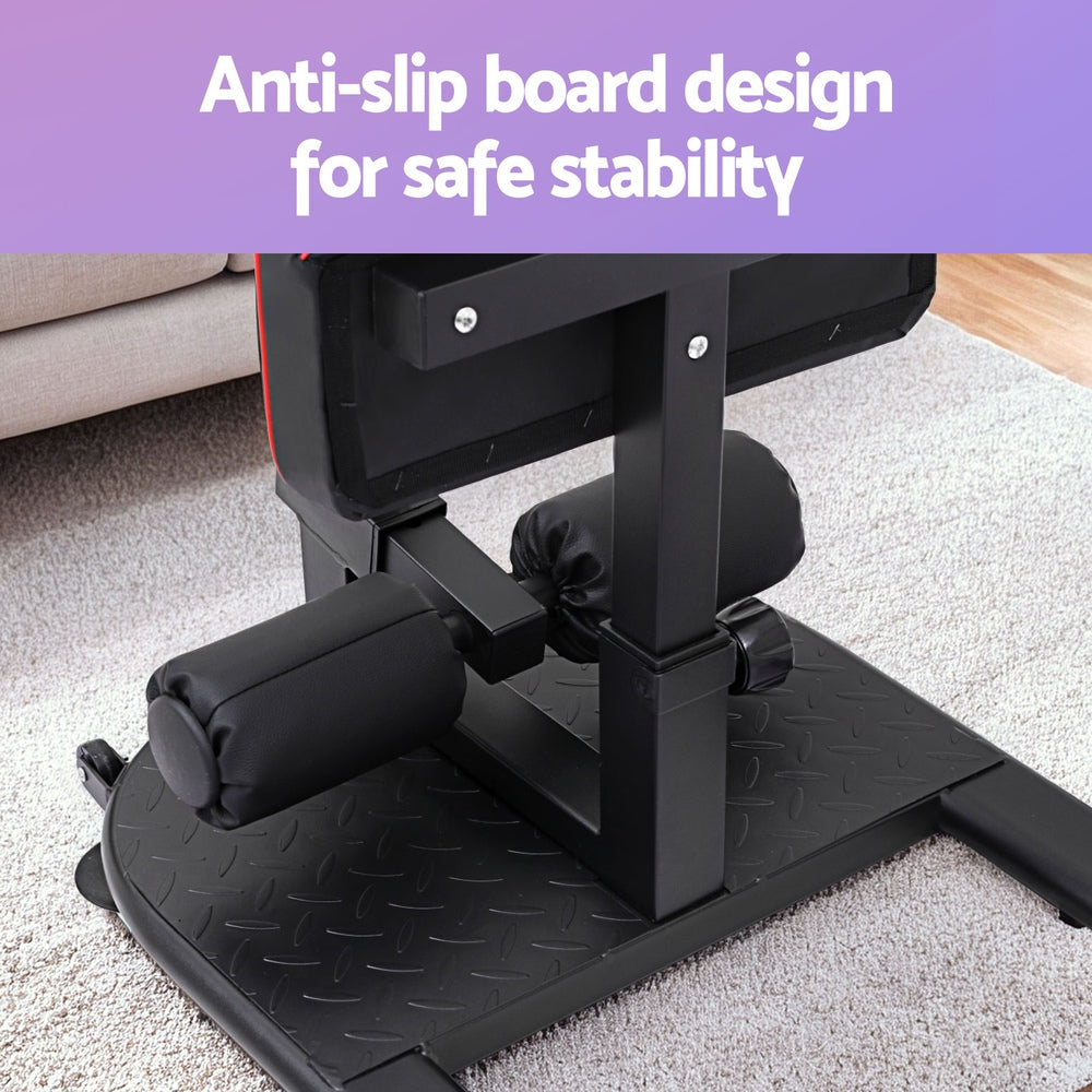 Deep Sissy Squat Weight Bench Adjustable Leg Extension Strength Training