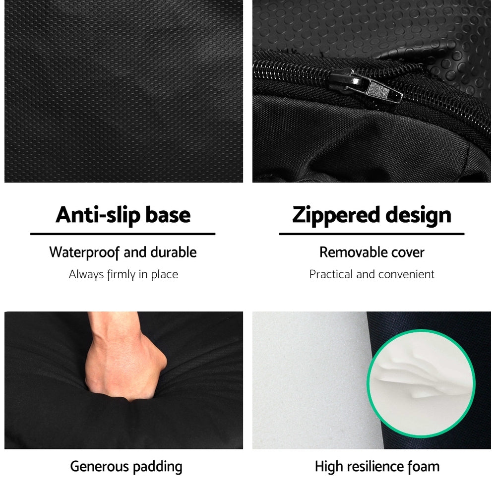 Floor Lounge Sofa Camping Chair Black