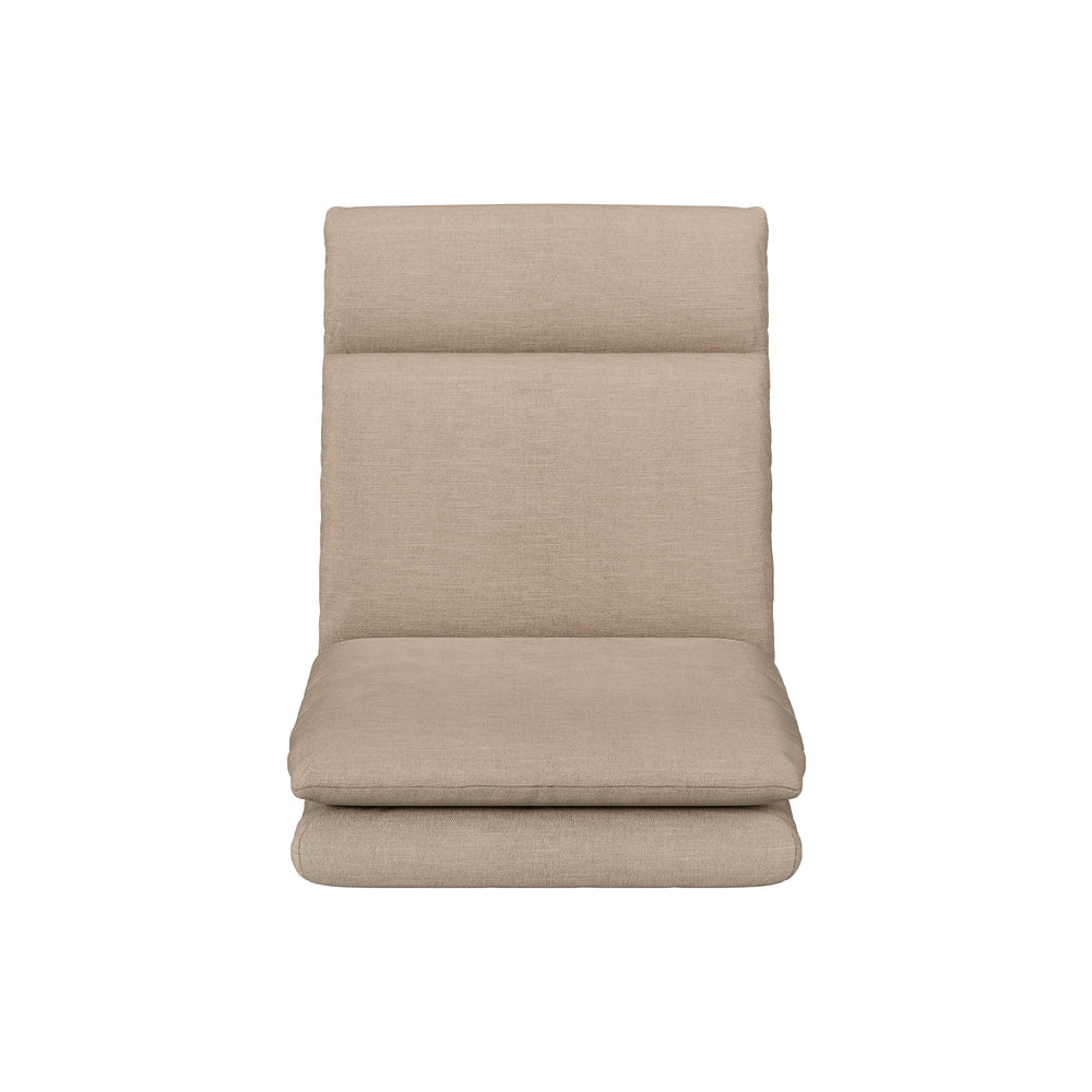 Floor Chair Sofa 1 Seater Linen Beige