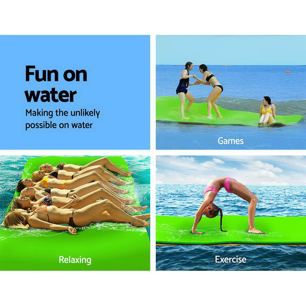 Floating Water Mat 2.7x1.8m Foam Pad Swimming Pool Island Platform