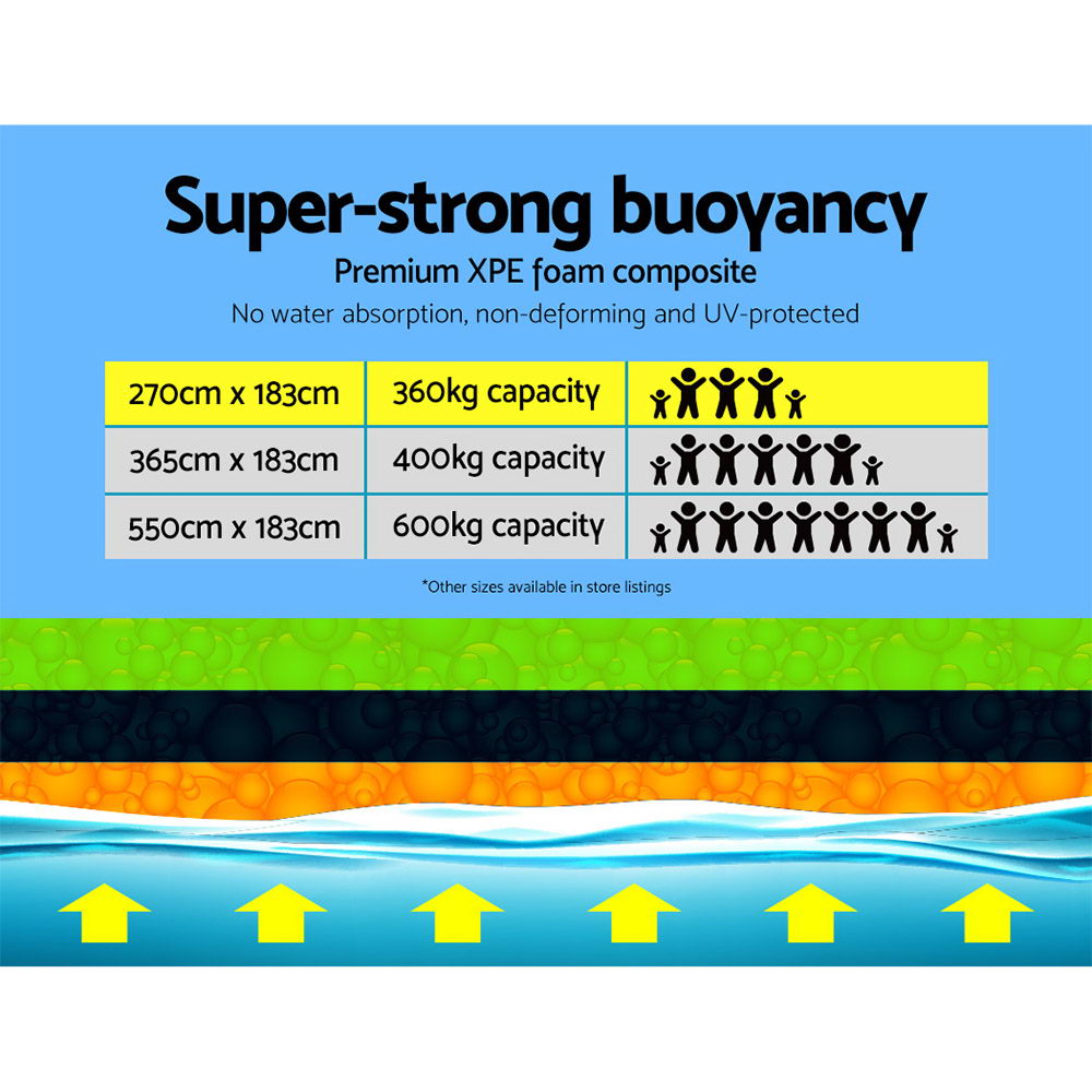 Floating Water Mat 2.7x1.8m Foam Pad Swimming Pool Island Platform