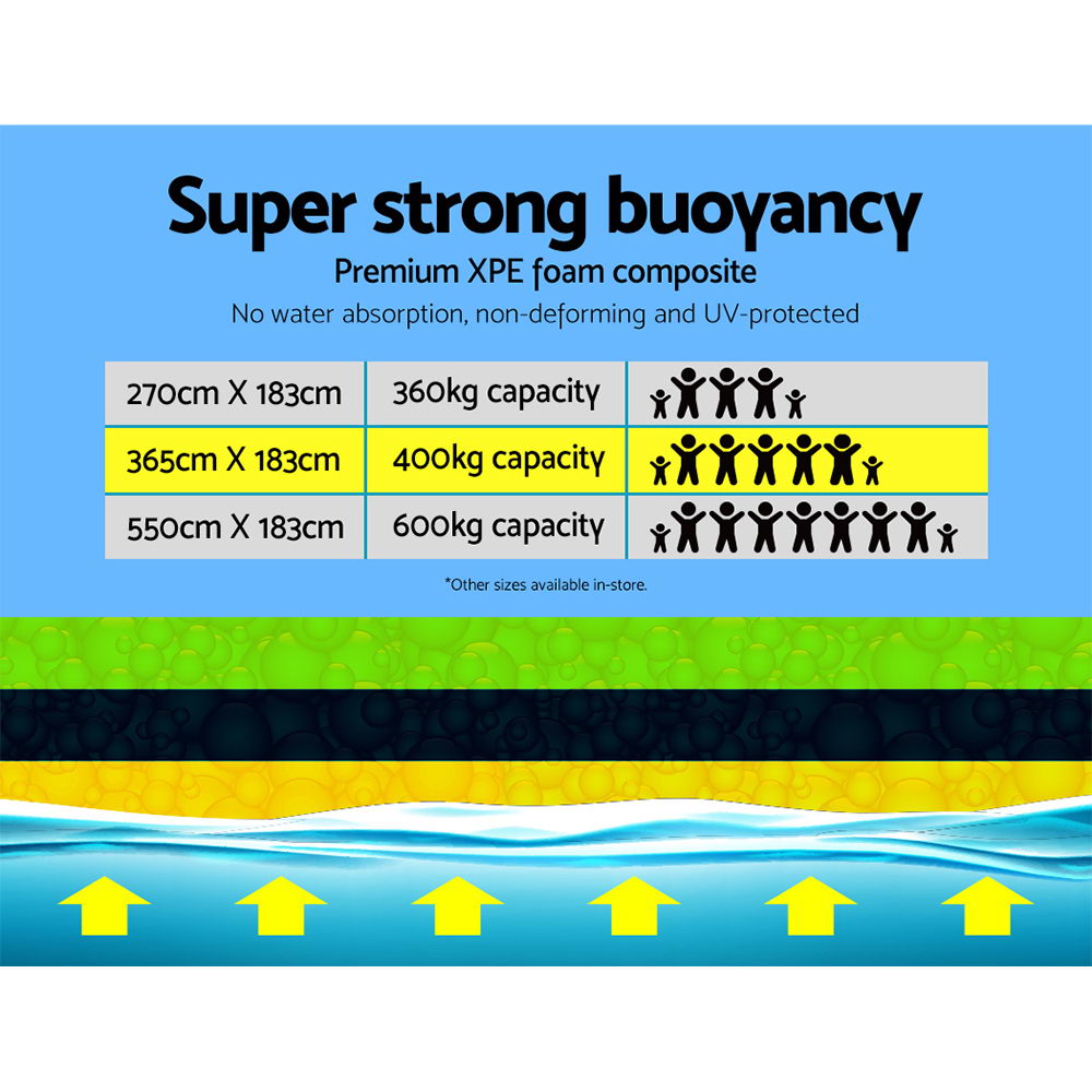 Floating Water Mat 3.5x1.8m Foam Pad Swimming Pool Island Platform